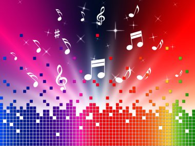 renkli müzik arka plan sesleri caz ve harmon gösterir