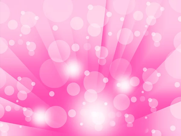 Sfondo di bolle rosa significa cerchi brillanti e raggio — Foto Stock