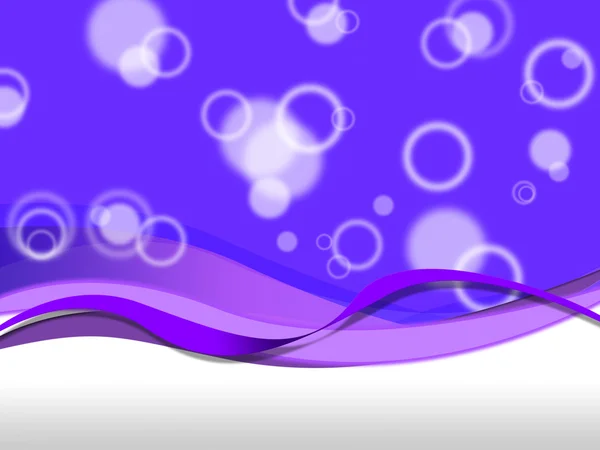 紫色泡沫背景意味着液滴和曲线 — 图库照片