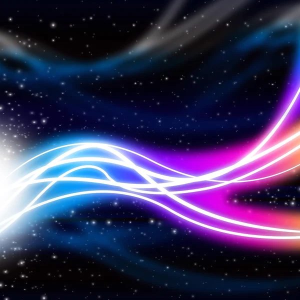 Waves Space Background Means Energy And Ligh — Stock Photo, Image