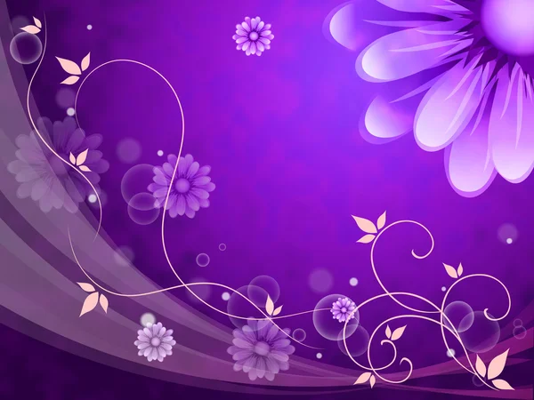 Flowers Background Shows Blossoms Buds And Petal — Stock Photo, Image