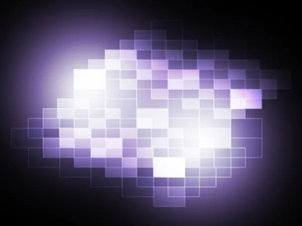Blurry Pixel Light Spot Means Creativity And Diffusio — Stock Photo, Image