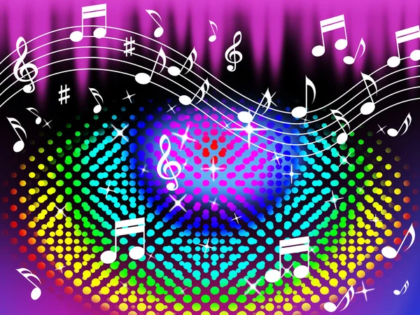 Colorful Music Background Means Harmony And Son — Stock Photo, Image