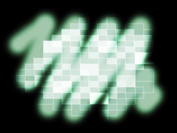 Blurry Pixel Pattern Shows Glowing Blurry Or Reflectio — Stock Photo, Image