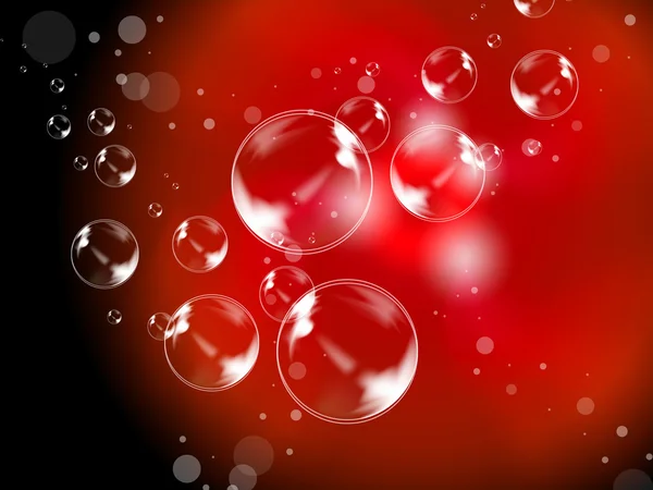 Abstracte belletjes achtergrond betekent creatieve zeepachtige zeepbel — Stockfoto