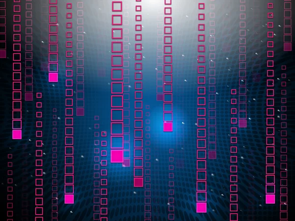 Squares Background Shows Technology Code And Data — Stock Photo, Image