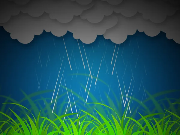 Regent hemelachtergrond betekent onweersbuien of donkere scener — Stockfoto