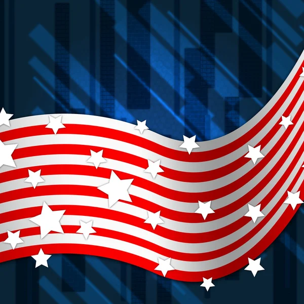 American Flag Background Shows National Pride And Identit — Stock Photo, Image