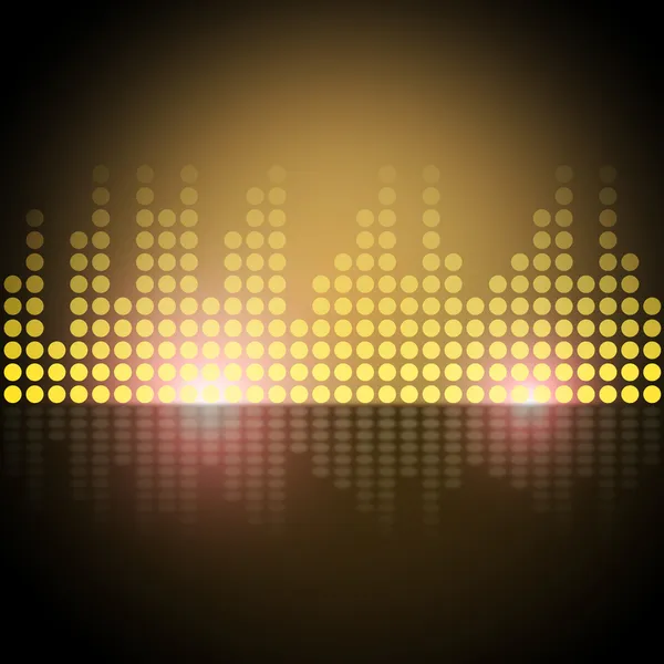 Musik-Equalizer-Hintergrund zeigt Frequenzmesser oder Soundanalyse — Stockfoto