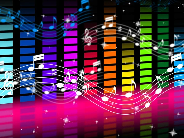 Music Background Means Rock Pop Or Classical Sound — Stock Photo, Image