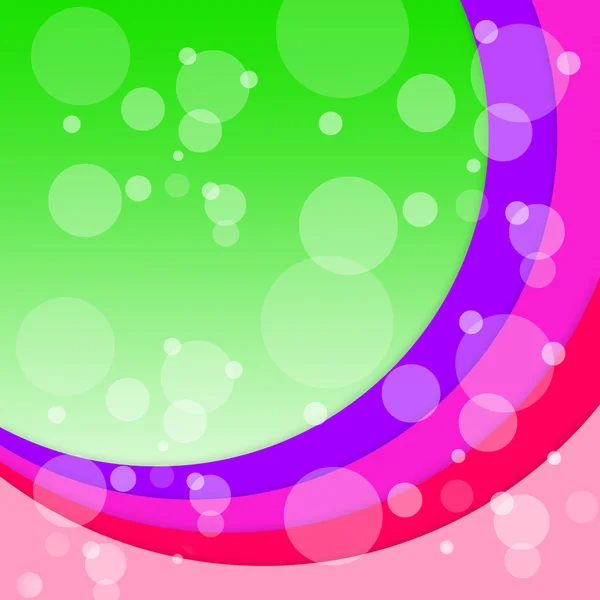 Bubbels bogen achtergrond toont circulaire zwevende cirkel — Stockfoto