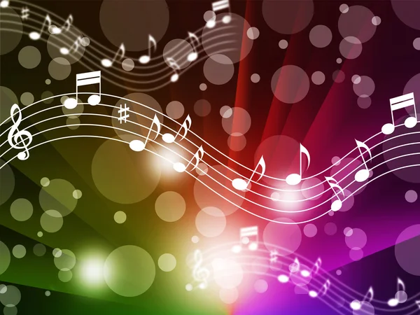 Instrumenty muzyczne tło znaczenie śpiewu i Uwaga — Zdjęcie stockowe