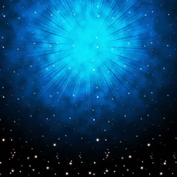 Blue Sky Background Means Stars Celestial And Glowin — Stock Photo, Image