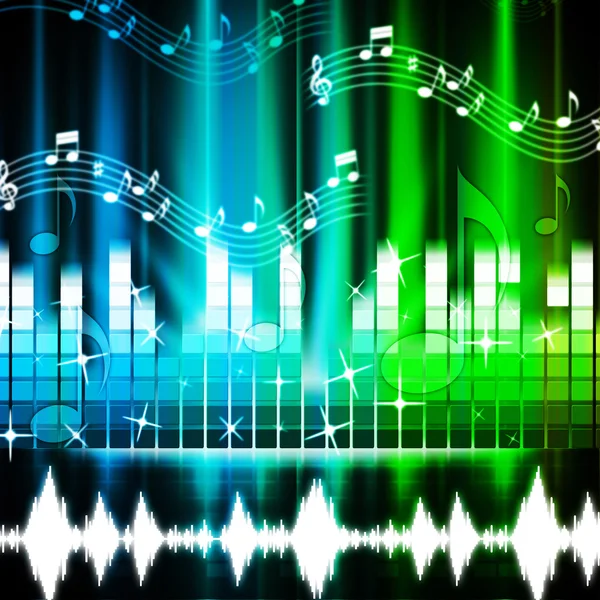 Music Background Shows Songs Harmony And Melod — Stock Photo, Image