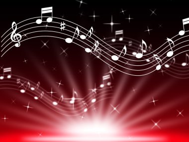 kırmızı müzik arka planda müzik çalmaya ve brightnes anlamına gelir.