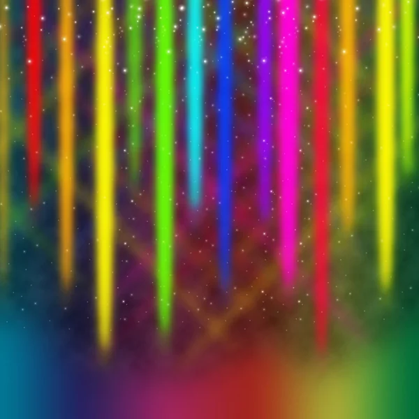 Colorful Streaks Background Means Multicolored Bands in Sk — Stock Photo, Image