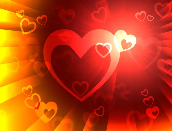 Serce tło oznacza Walentynki tapety lub romanticis — Zdjęcie stockowe