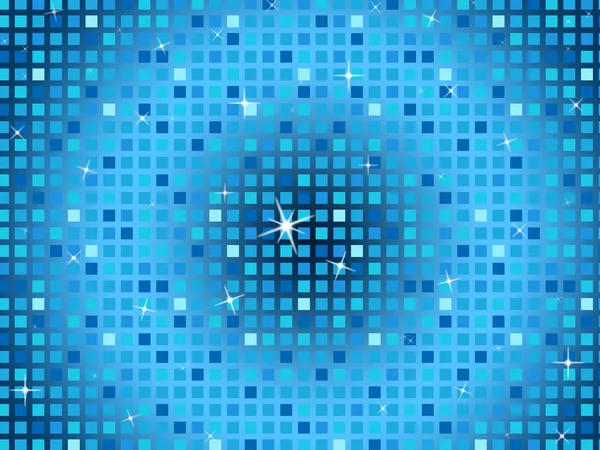 Blue Squares Background Shows Light Glinting And Celebratio — Stock Photo, Image