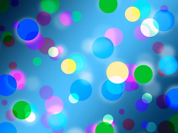 Blue Spots Background Shows Bright Circles Patter — Stock Photo, Image