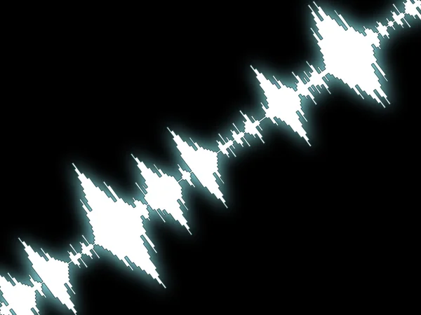 Fondo de onda de sonido muestra ecualizador o amplificador — Foto de Stock
