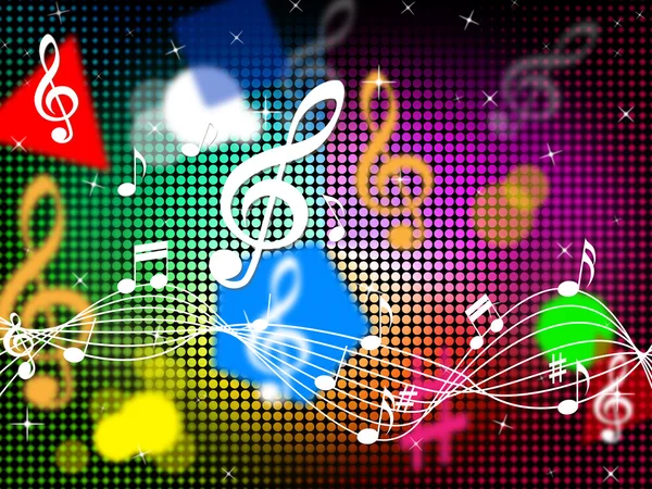 Musik Farben Hintergrund zeigt Blues klassisch oder po — Stockfoto