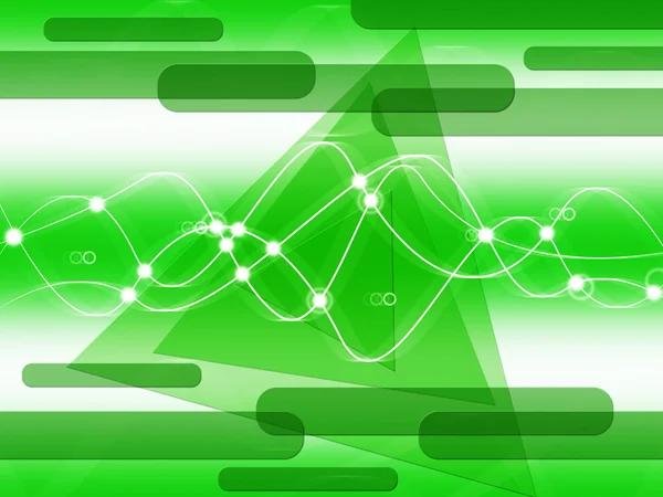 Green Double Helix Background Shows DNA Make-Up And Biologica — Stock Photo, Image