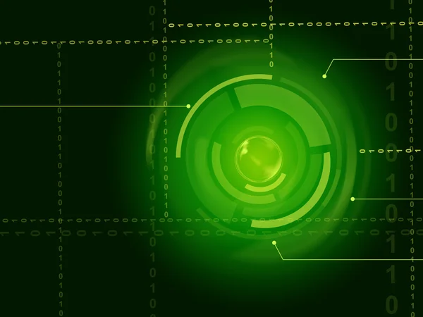 Electronic Sensor Background Shows Laser Circuit Or Energy Bea — Zdjęcie stockowe