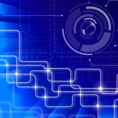 yüksek teknoloji ve soyut veri arka plan gösterir