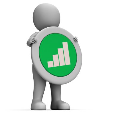 iş grafik ve diyagram işareti büyüme gösterir