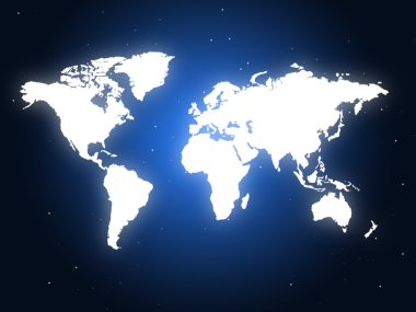 mavi dünya temsil eden küresel tasarım ve Küreselleş