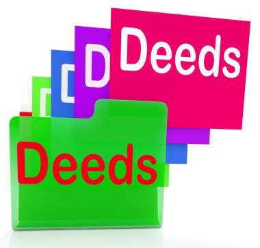 Deeds Files Indicates Document Ownership And Title clipart