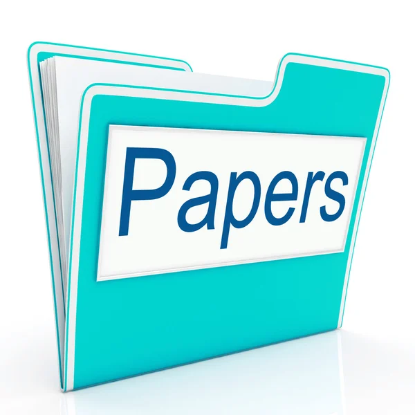 Papers Documents Indicates Archive Filing And Catalog — Stock Photo, Image