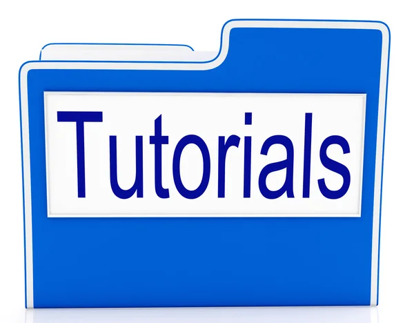 Tutorials filen anger organisation korrespondens och filer — Stockfoto