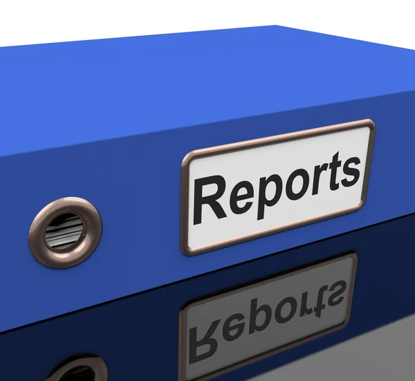 File Report Indicates Information Files And Data — Stock Photo, Image