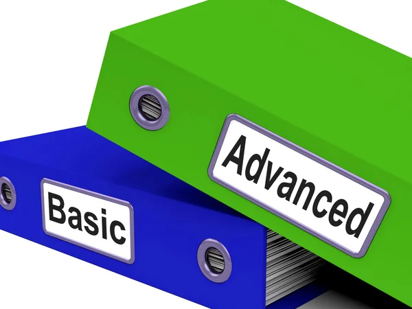 Advanced Basic Represents Pricing Plan And Administration — Stock Photo, Image