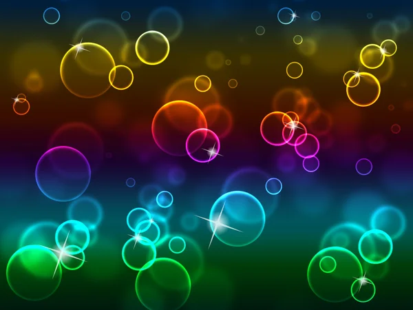 Bubbles Background Means Text Space And Abstract — Stock Photo, Image