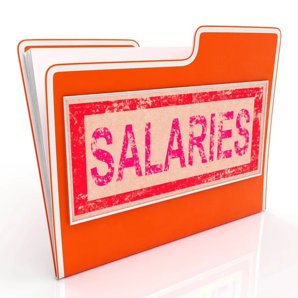 Fichier Salaires signifie salaire d'affaires et salaire — Photo