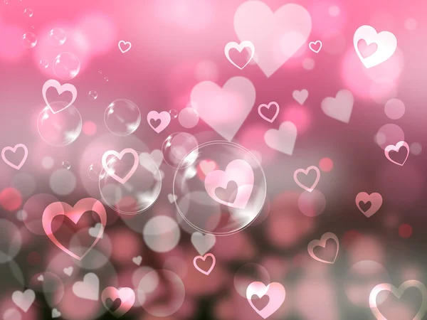 Glow Background Indicates Valentines Day And Affection — Stock Photo, Image