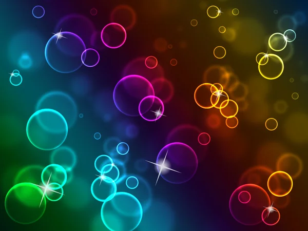 Copyspace Background Показывает фоновые изображения Bubbles and Template — стоковое фото