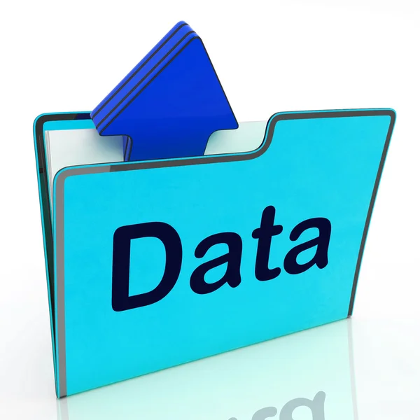 File Data Indicates Cloud Storage And Uploads — Stock Photo, Image