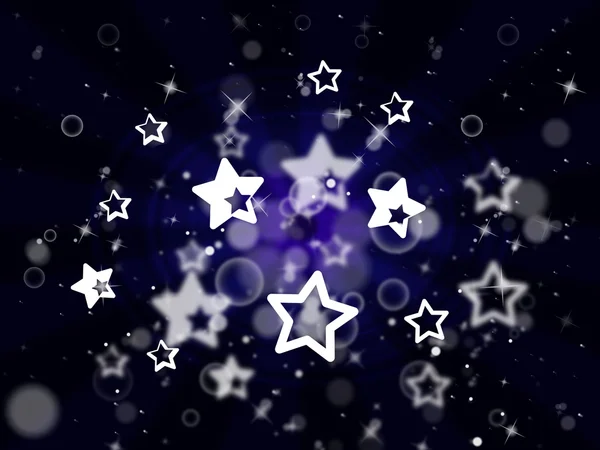 Stars Background Represents Light Burst And Glare — Stock Photo, Image