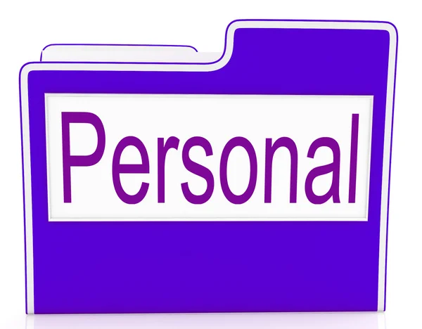 File Personal Means Confidentially Folders And Individually — Stock Photo, Image