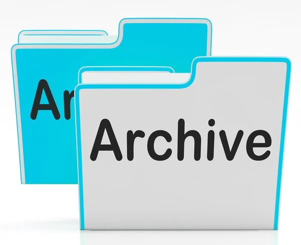 Archivo de archivos muestra almacenamiento y archivos de la biblioteca —  Fotos de Stock