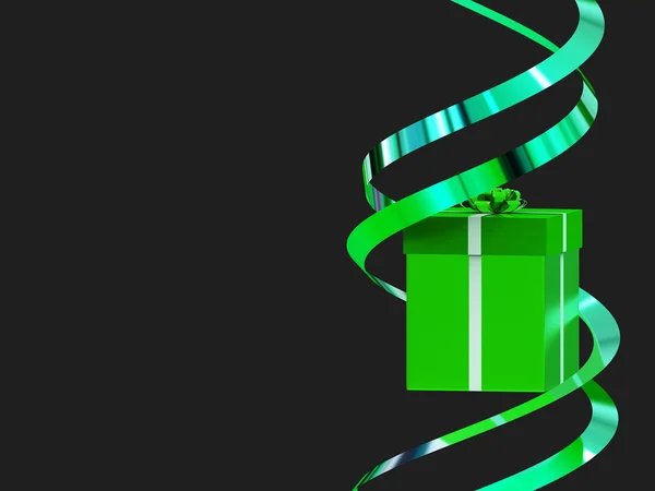 Copyspace-Geschenkbox zeigt Geschenke leer und Anlass — Stockfoto