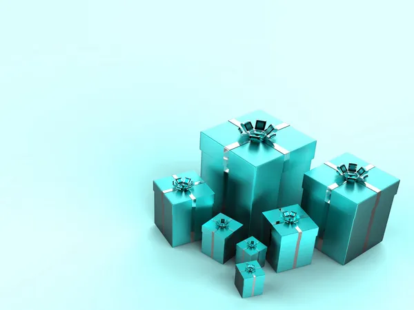 Verjaardag copyspace toont doos van de gift en vieren — Stockfoto
