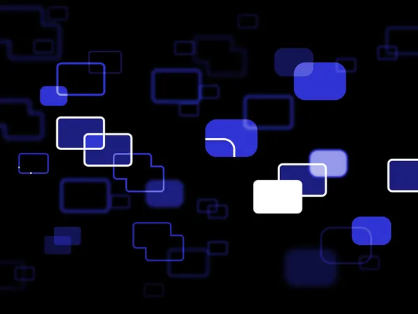 Kwadraty tle pokazuje high tech i tło — Zdjęcie stockowe