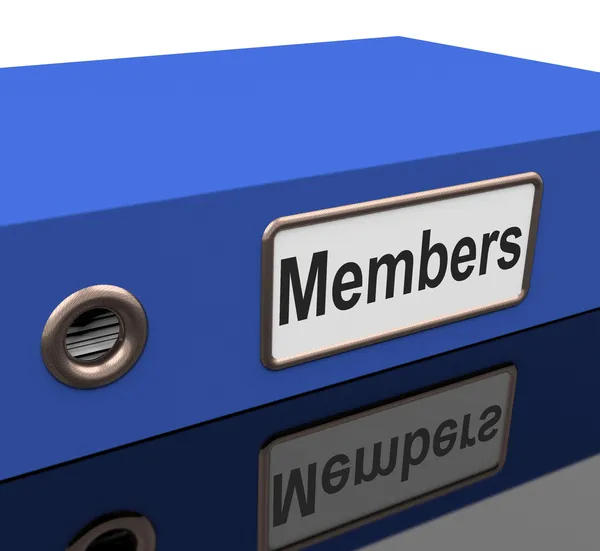 File Members Means Sign Up And Application — Stock Photo, Image
