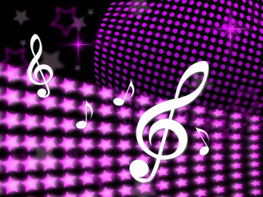 Ses parça ve arka plan müzik notlar anlamına gelir