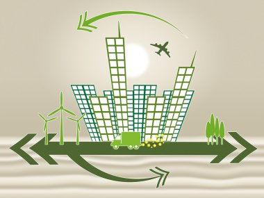 ofis binaları Şehir Merkezi zemin ve şehir anlamına gelir