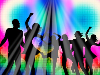 parti disko disko gece kulübü ve partiler temsil eder.